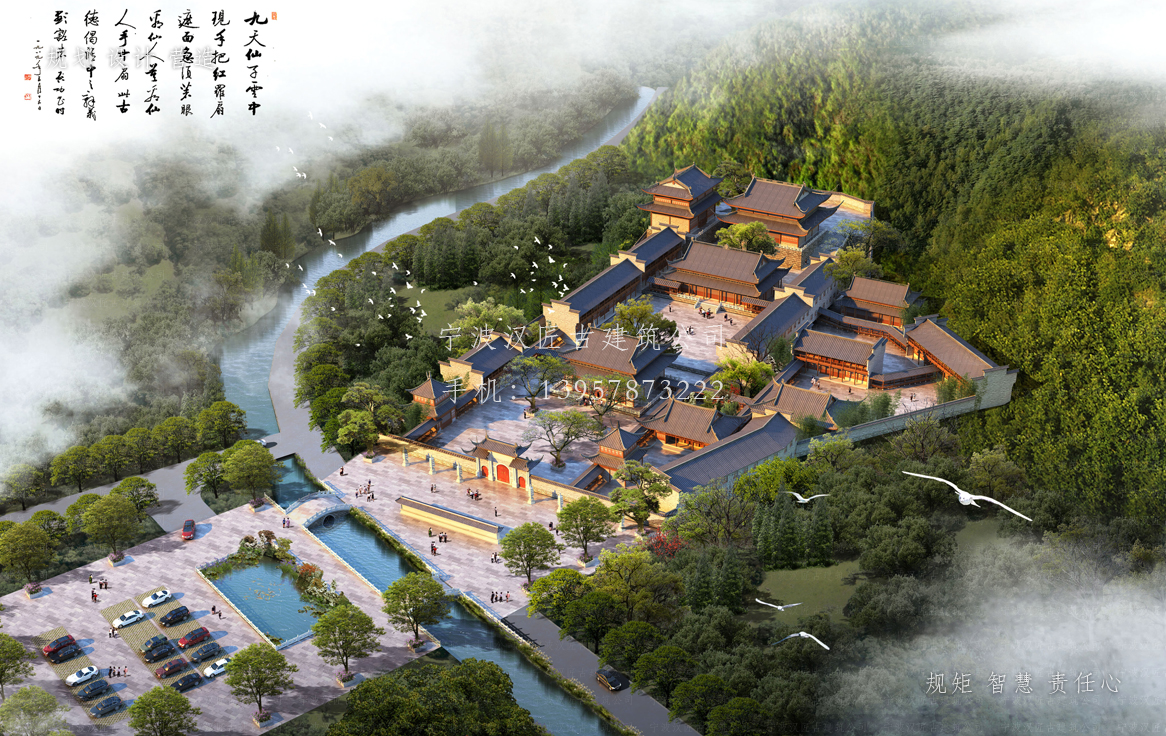 临安资教寺总体建筑规划方案图